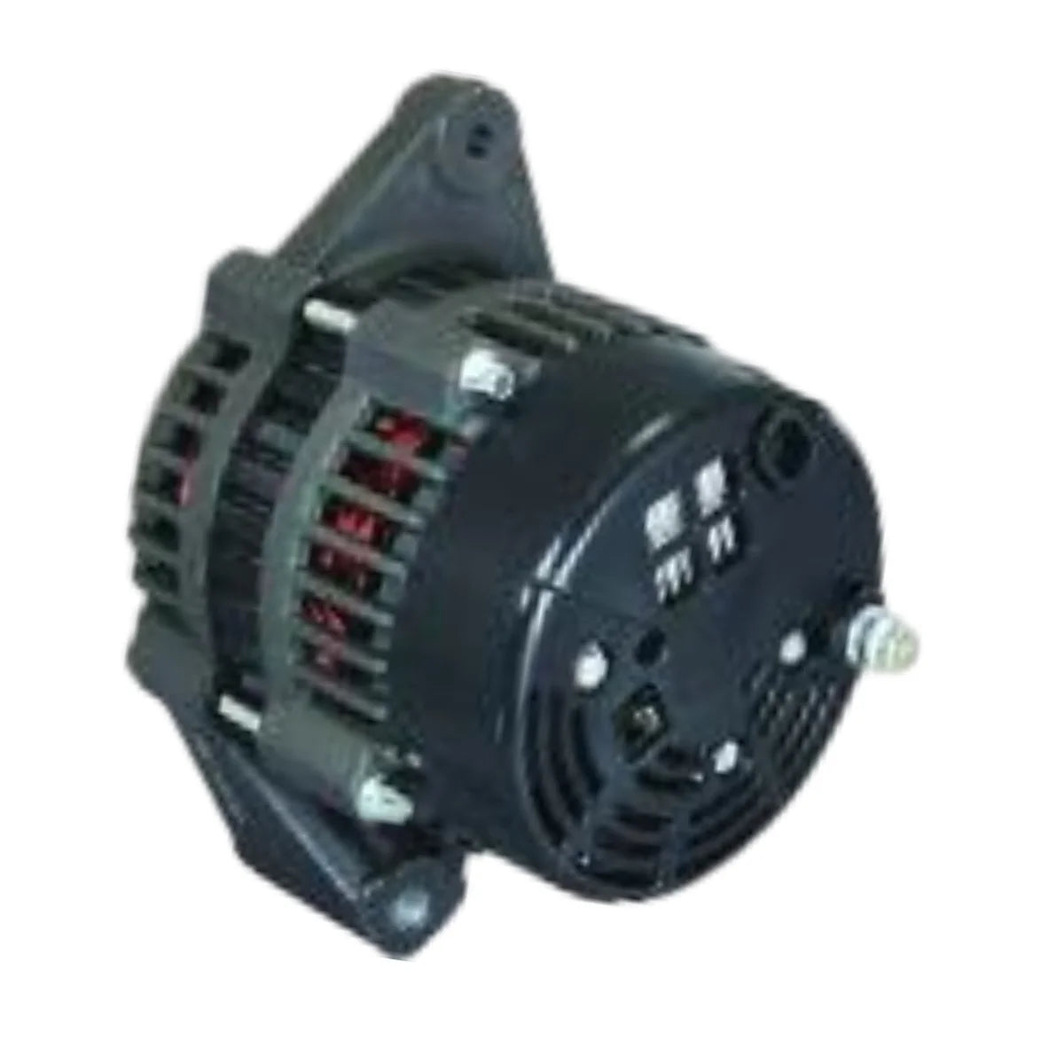Image of an alternator on a white background.