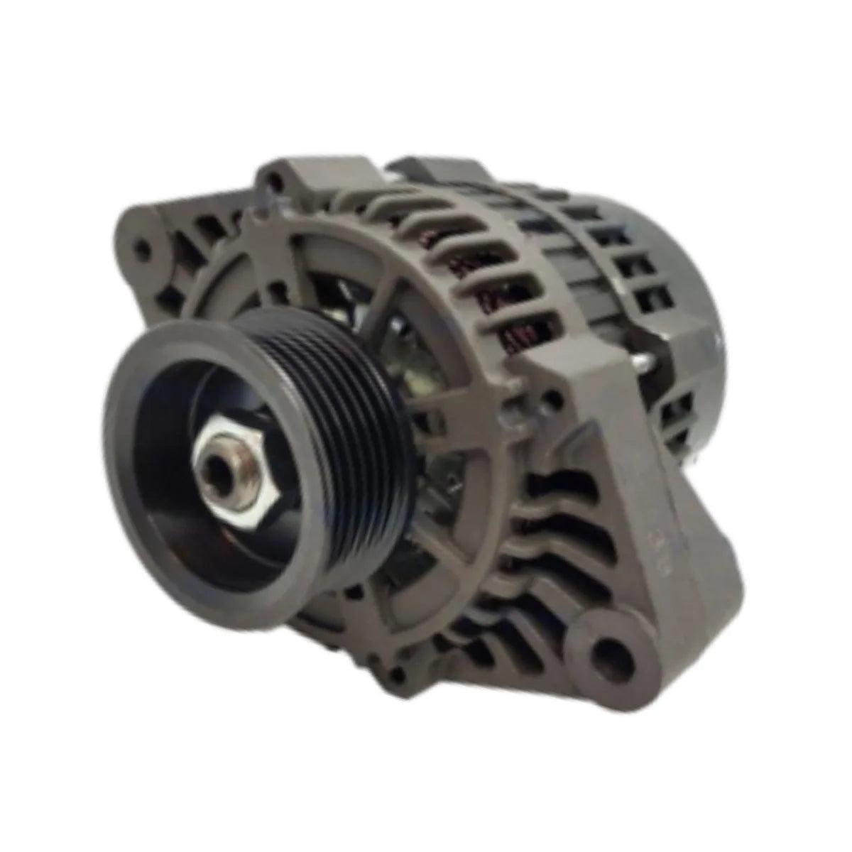 Image of an alternator on a white background.