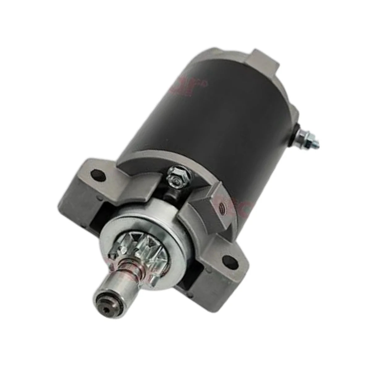 Image of a starter motor on a white background.