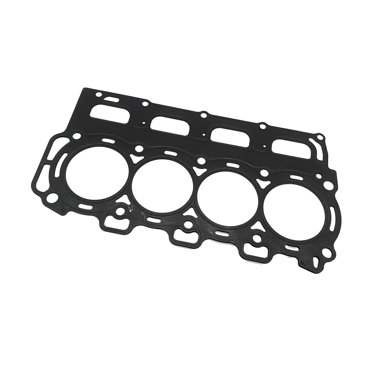 Black gasket on a white background