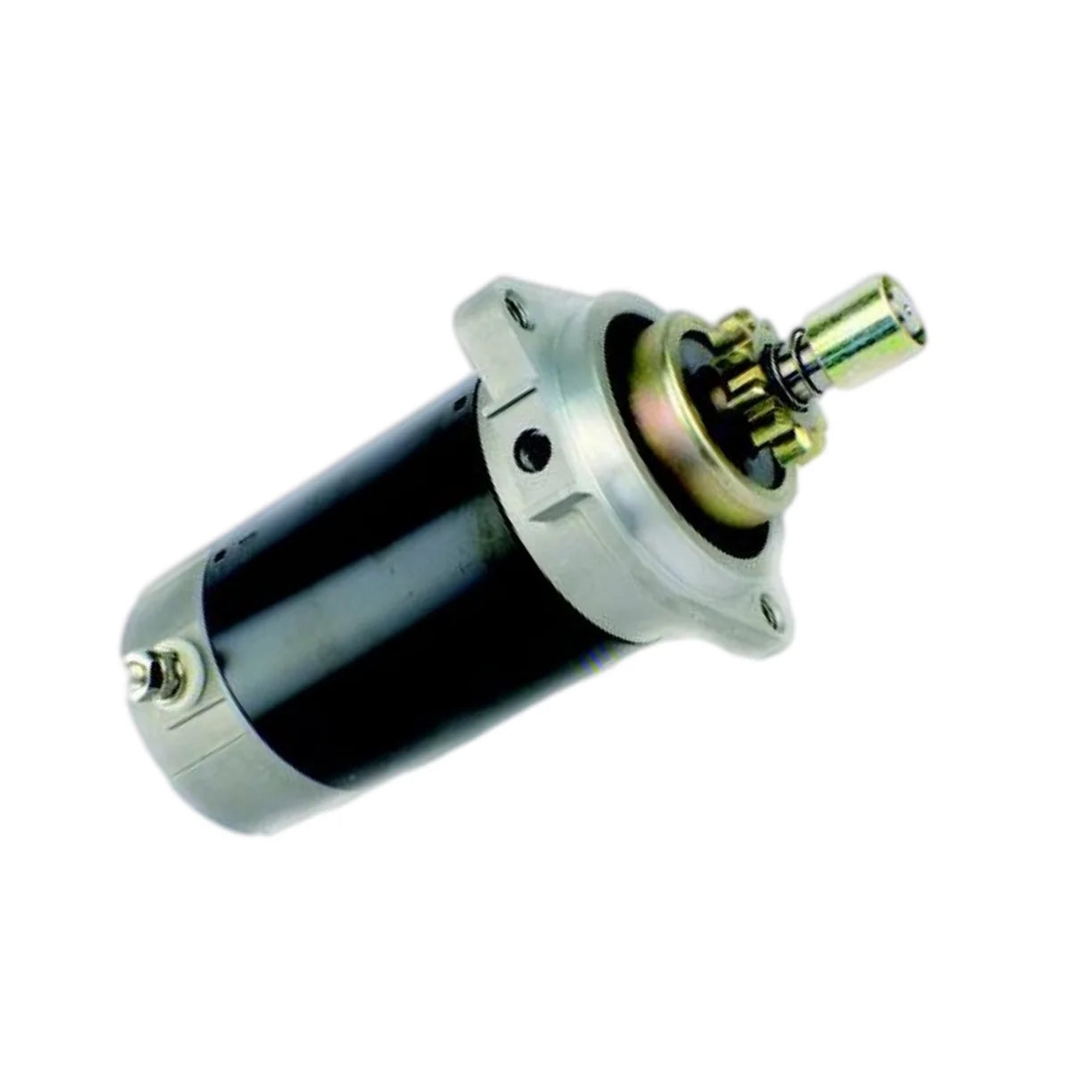 Image of a starter motor on a white background.