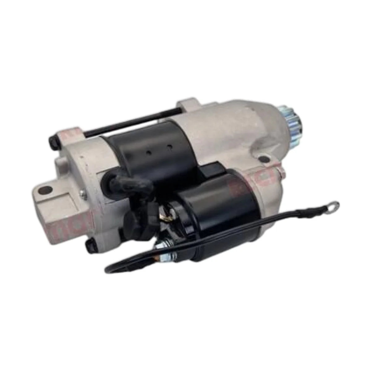 Image of a starter motor on a white background.
