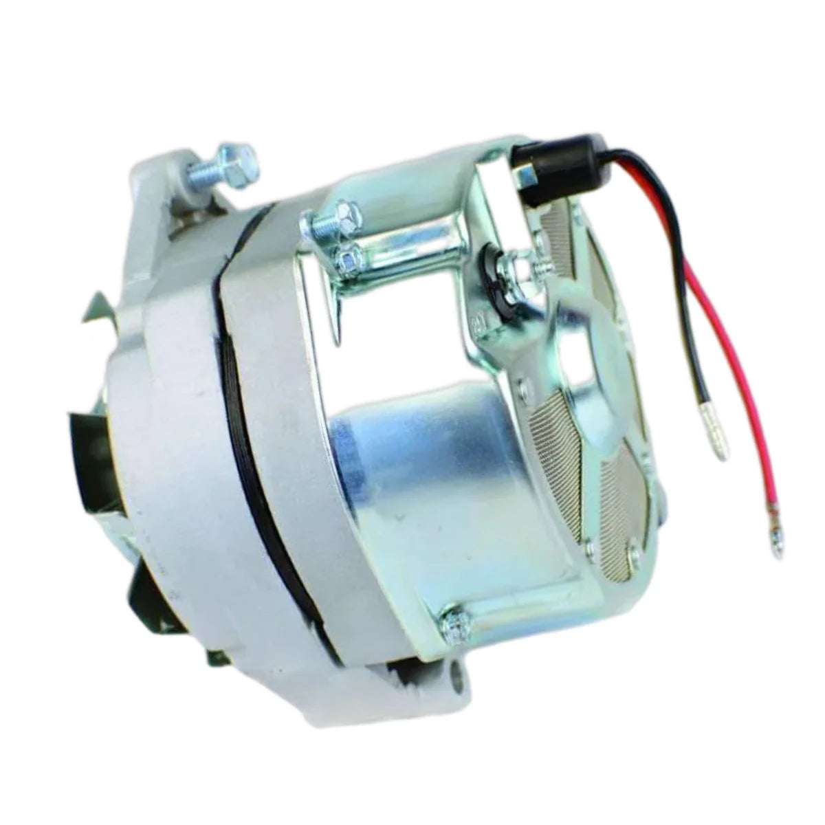 Image of an alternator on a white background.