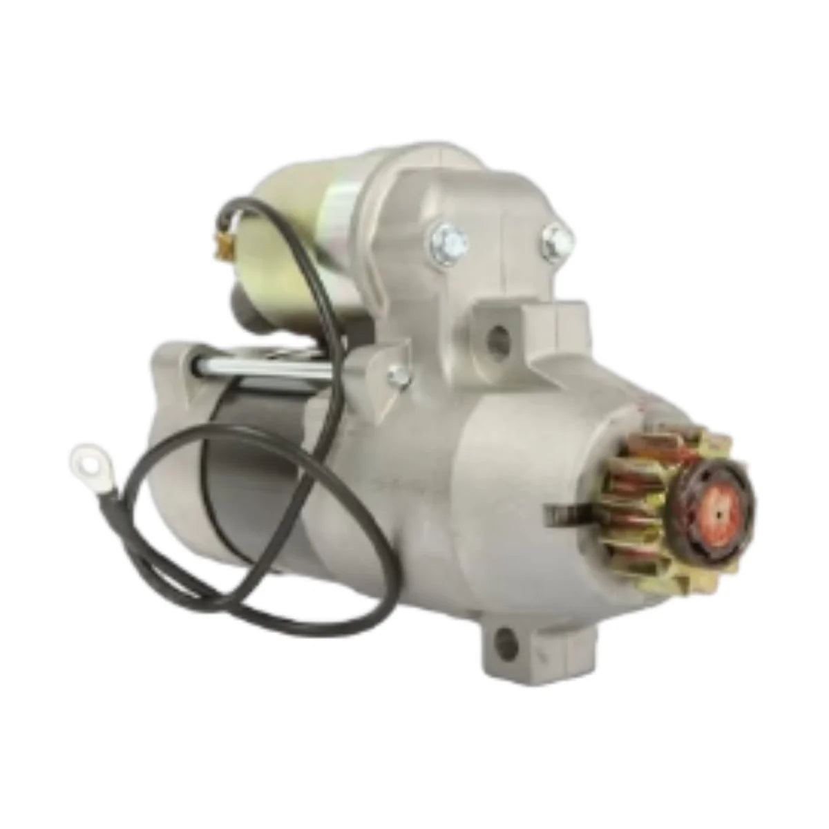Image of a starter motor on a white background.