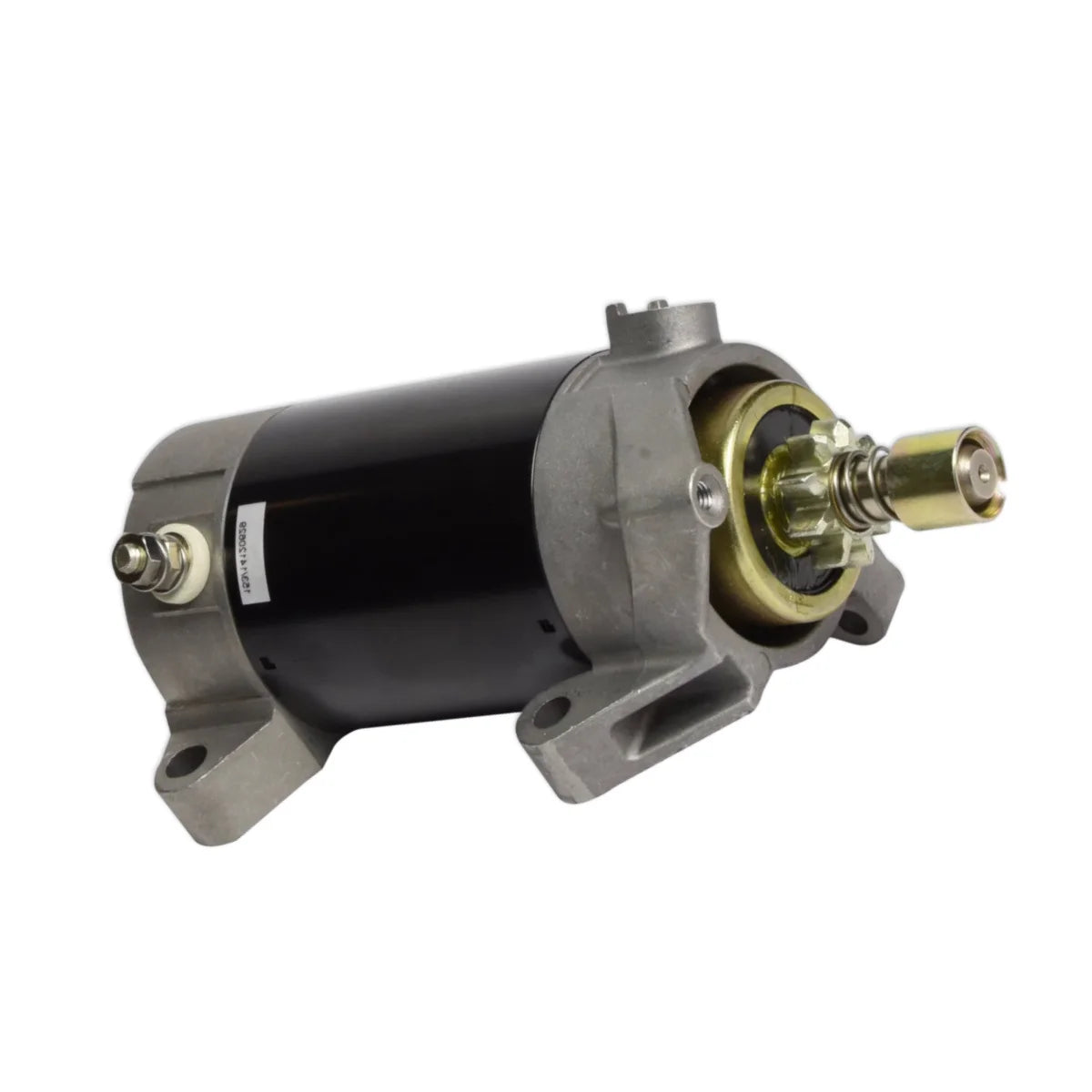 Image of a starter motor on a white background.