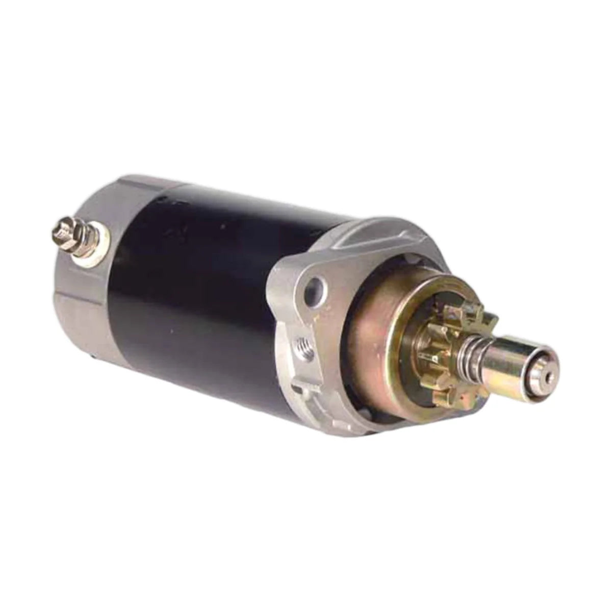 Image of a starter motor on a white background.
