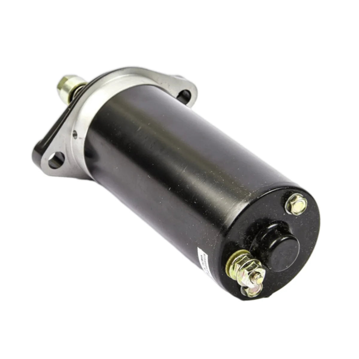 Image of a starter motor on a white background.