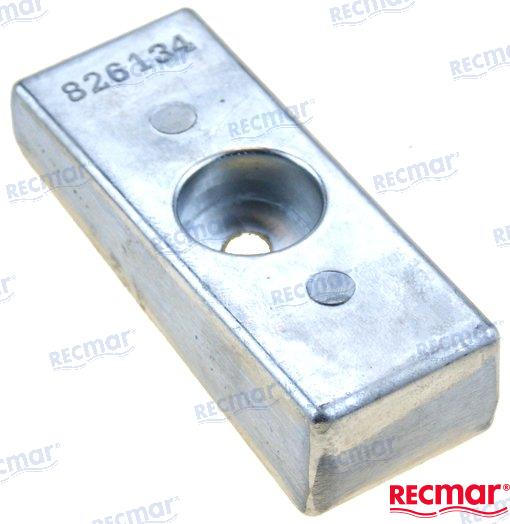 RECMAR Aluminium Side-Pocket Anode for Mercury/Mariner Outboards – REC826134QAL