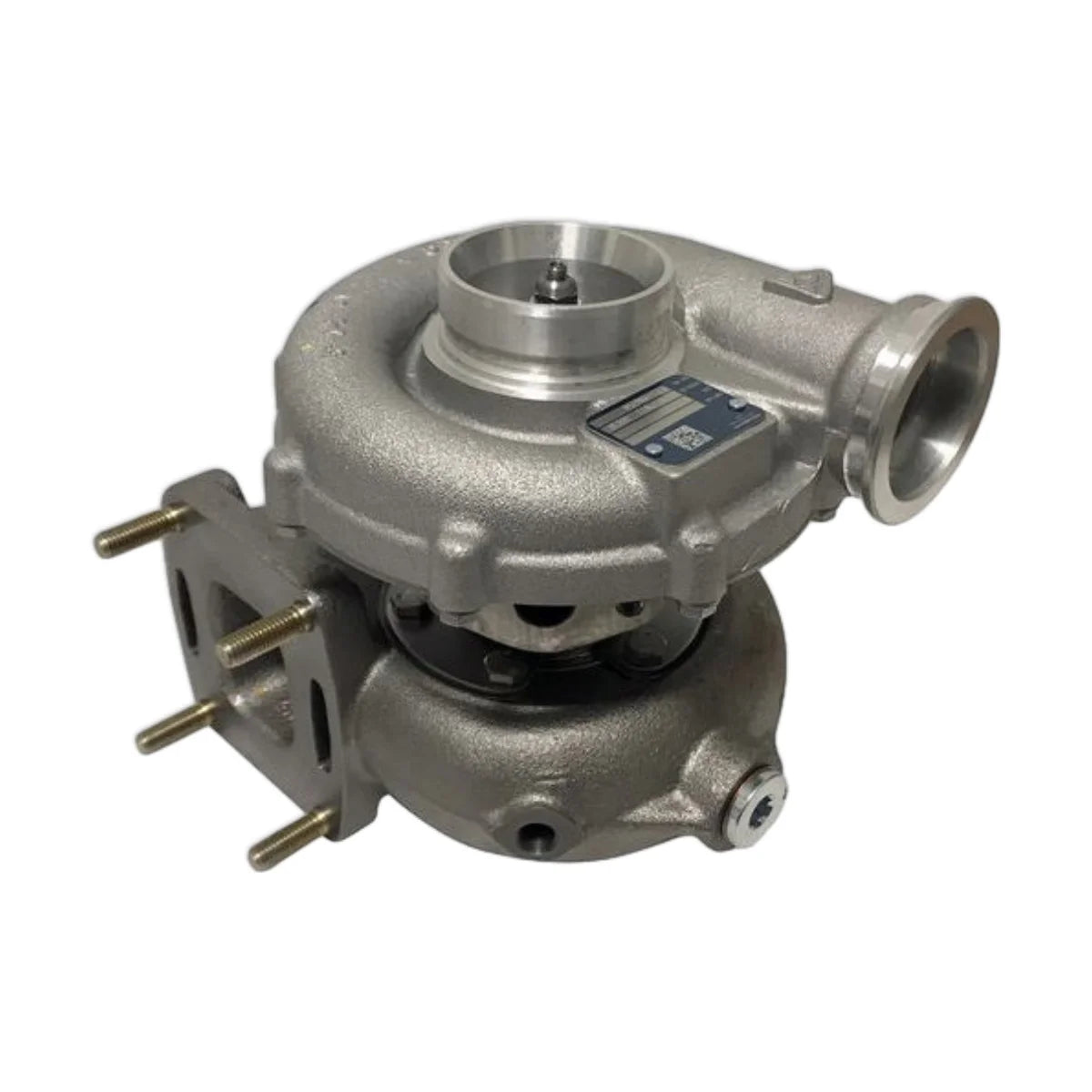 Image of a turbocharger on a white background.