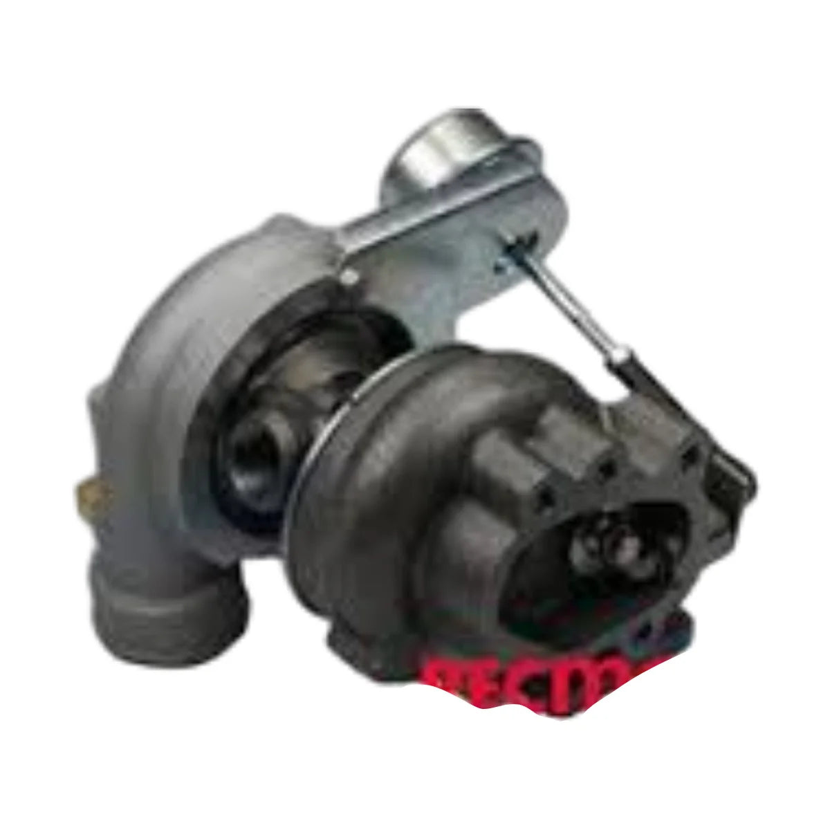 Image of a turbocharger on a white background.