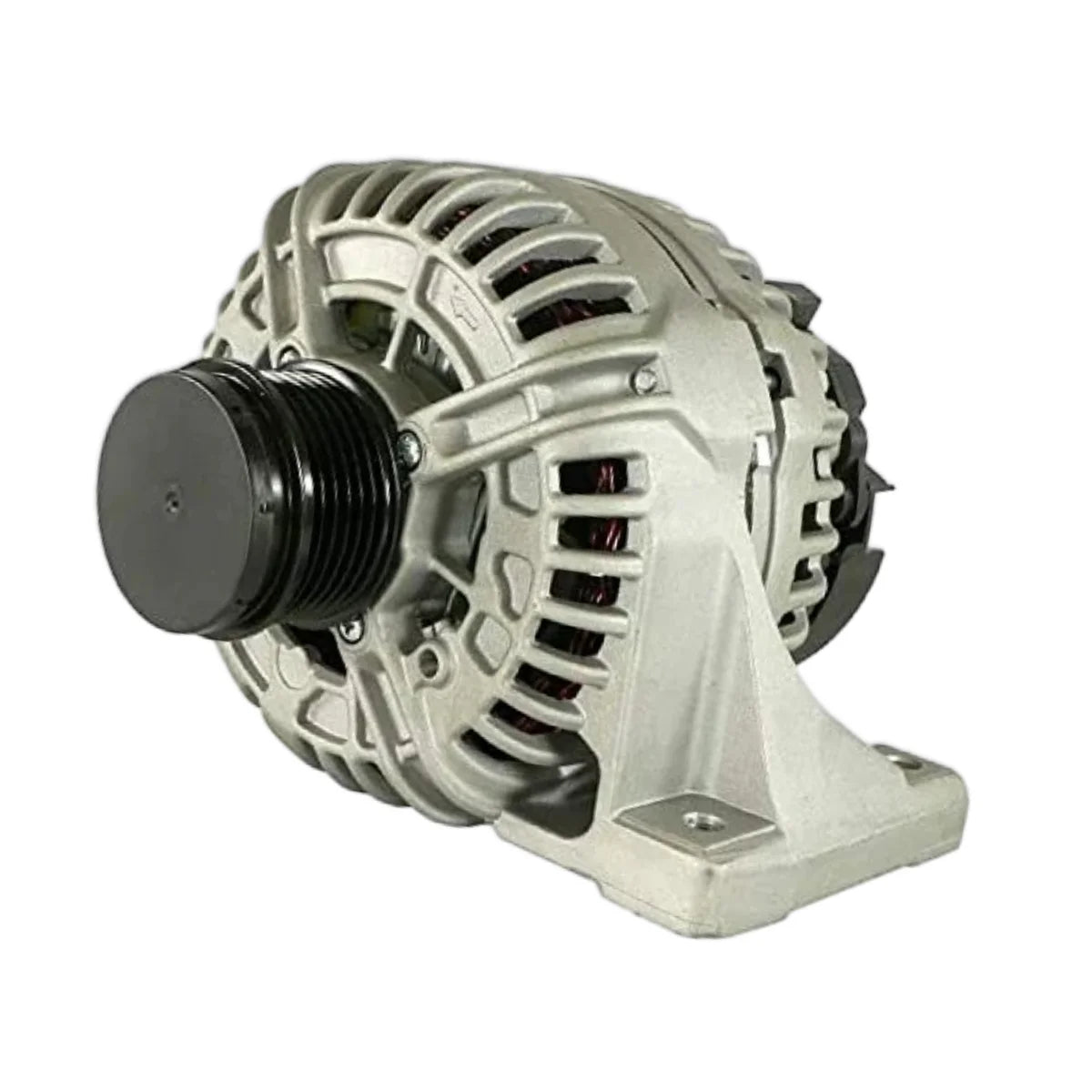 Image of an alternator on a white background.