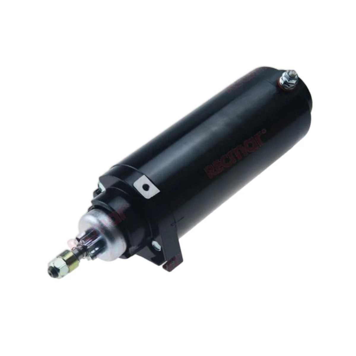 Image of a starter motor on a white background.