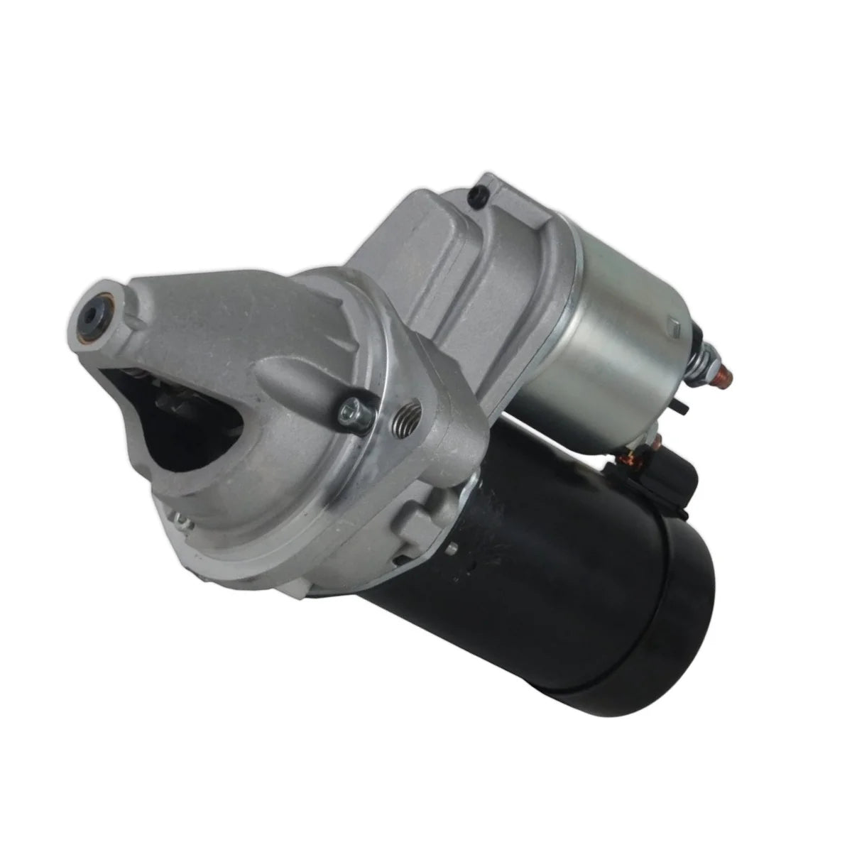 Image of a starter motor on a white background.