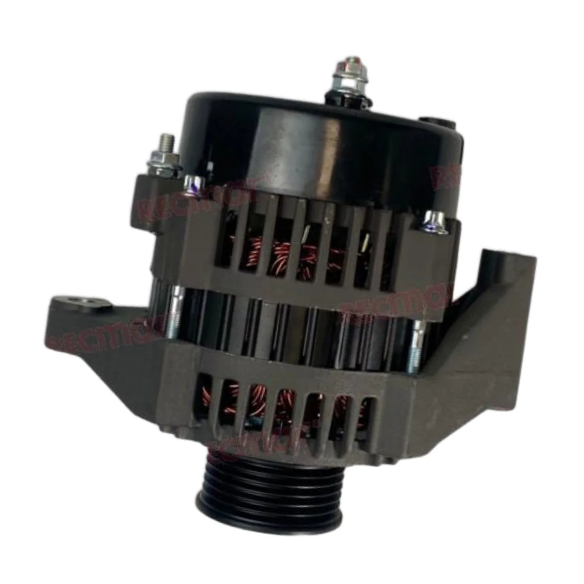 Image of an alternator on a white background.