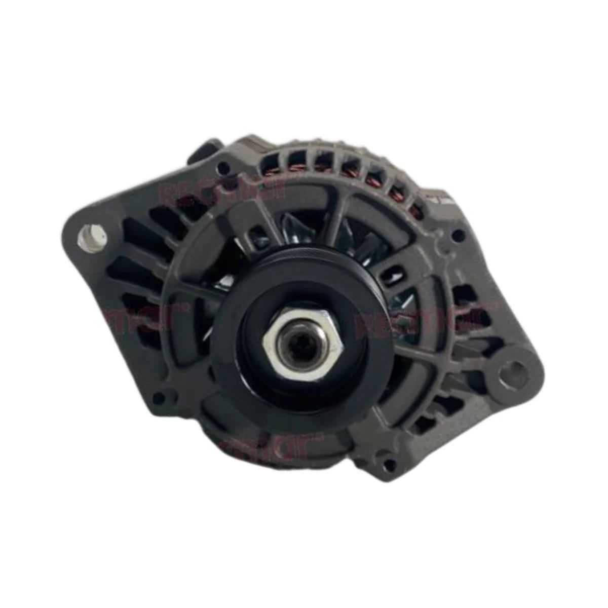Image of an alternator on a white background.