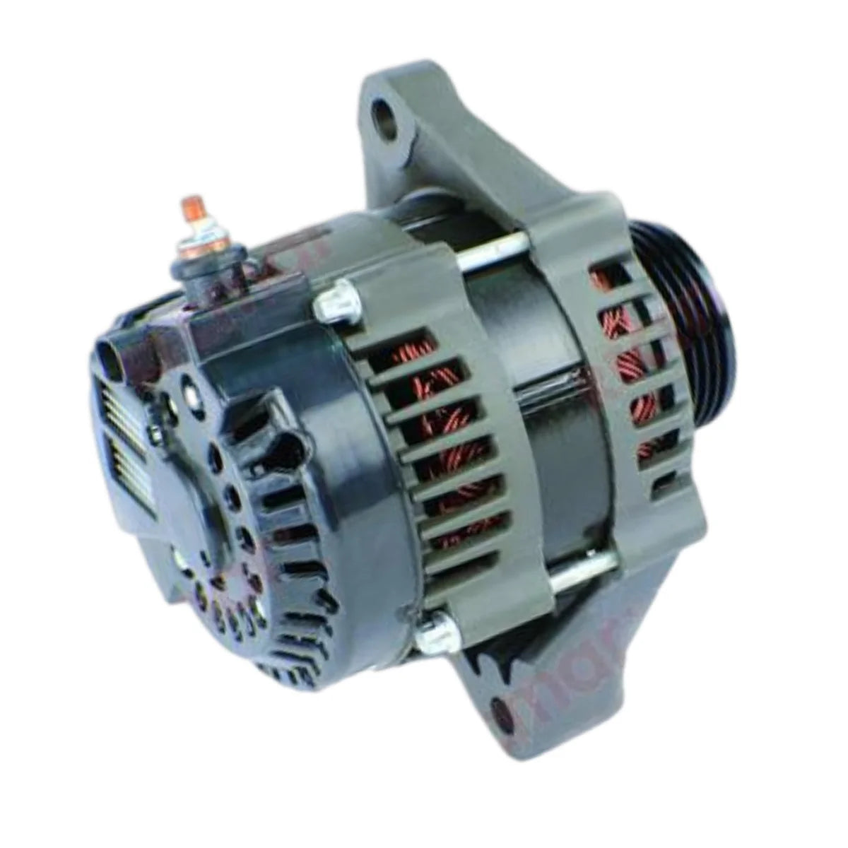 Image of an alternator on a white background.