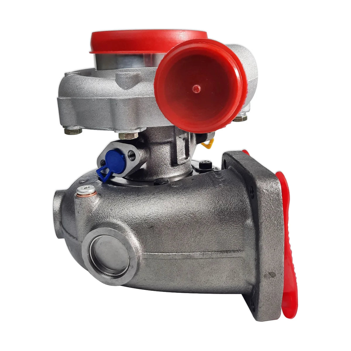 Image of a turbocharger on a white background.