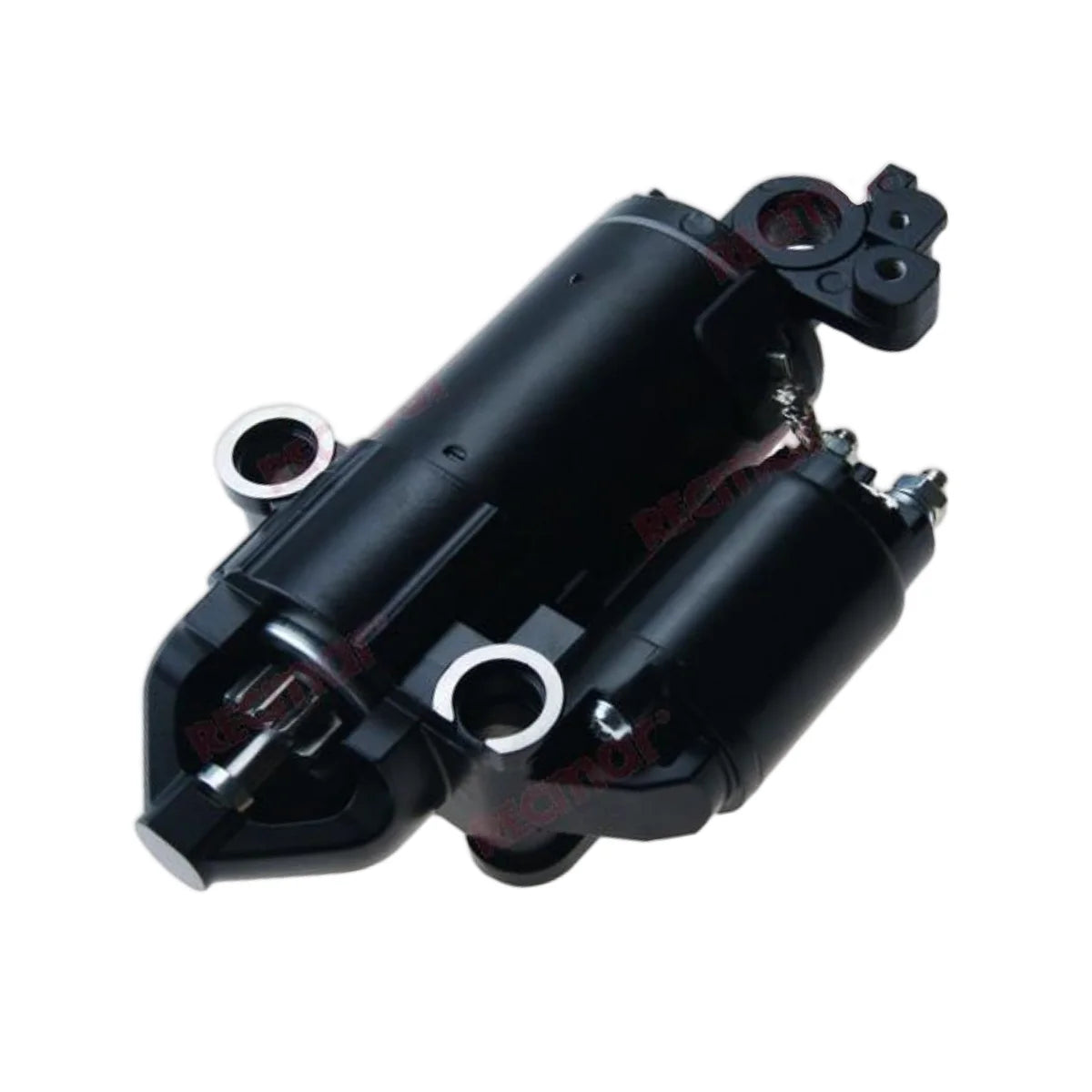 Image of a starter motor on a white background.