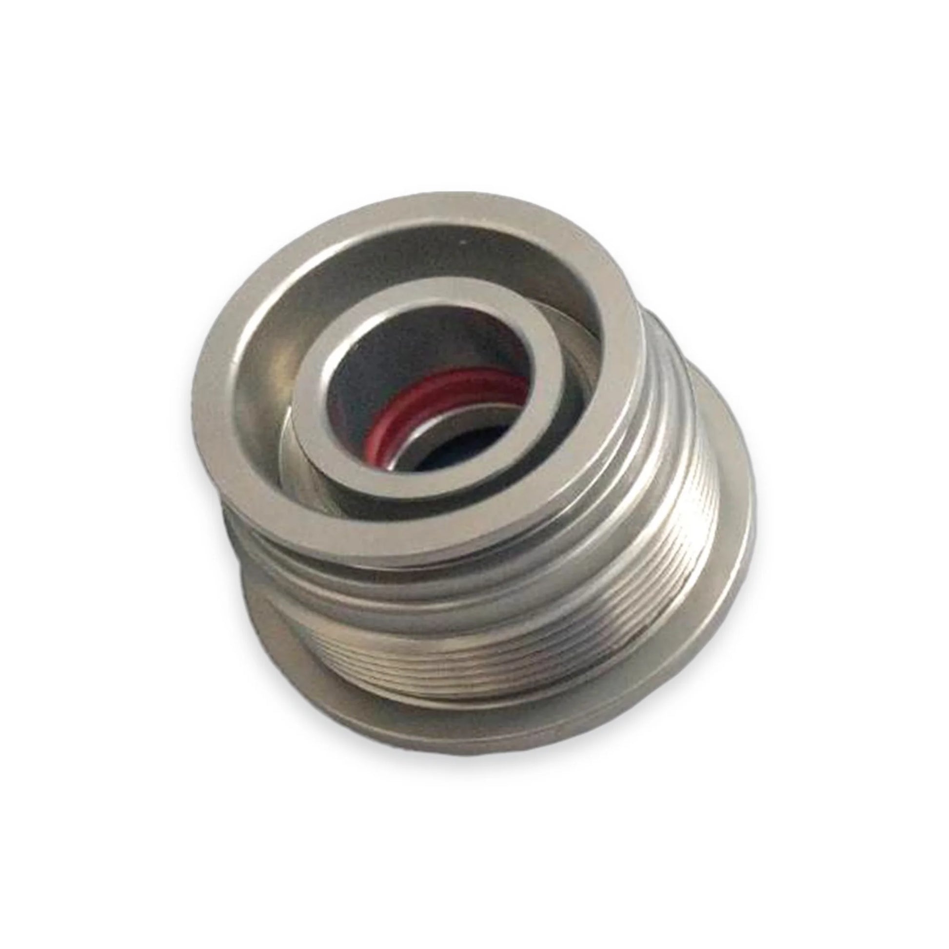 Volvo penta sterndrive trim ram cap showing underside of ram piston cap.