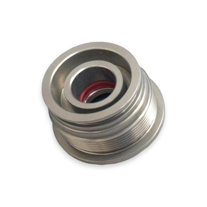 Volvo penta sterndrive trim ram cap showing underside of ram piston cap.