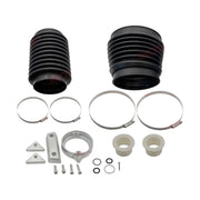 Image of various engine service and maintenance parts on a white background.