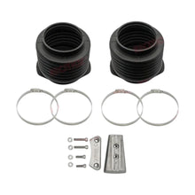 Image of various engine service and maintenance parts on a white background.