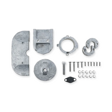 Kit of magnesium anodes for a mercruiser alpha 2 sterndrive.