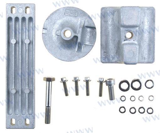 Kit d'anodes en aluminium pour Yamaha Mercruiser | OEM 300-350XPAL | Anodes | Recmar