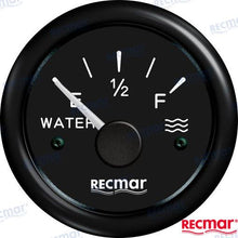 NIVEL DE AGUA EUROPEO 0-190º NEGRO | OEM 11200 | INSTRUMENTACIÓN | RECMAR