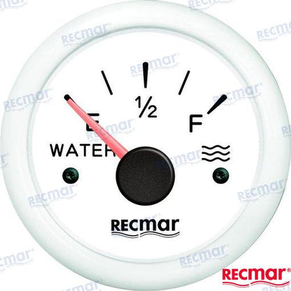 NIVEL DE AGUA EUROPEO 0-190º BLANCO | OEM 11300 | INSTRUMENTACIÓN | RECMAR