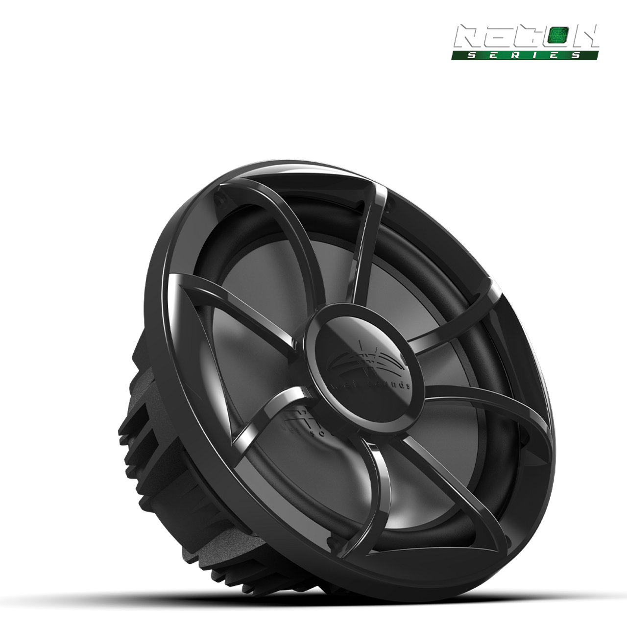 RECON 10 FA-BG | Wet Sounds RECON™ Series 10-inch Free-Air Marine Subwoofer - 4Ω Black with XS Black Grille - TMP Global