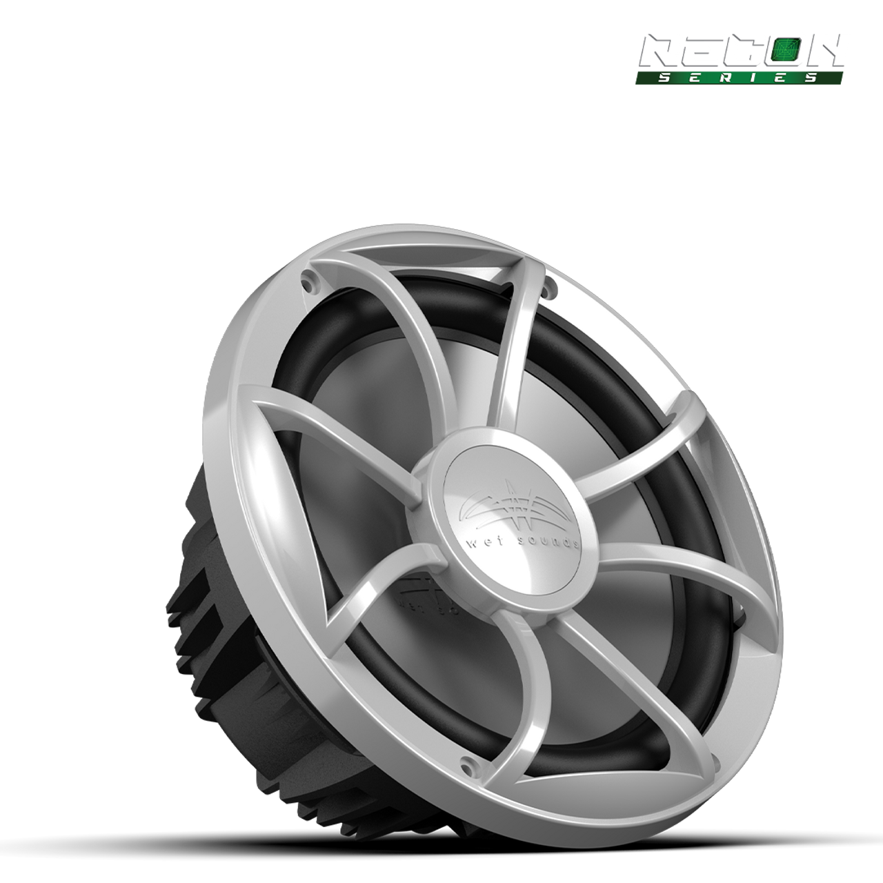 RECON 10 FA-S | Wet Sounds RECON™ Series 10-inch Free-Air Marine Subwoofer - 4Ω Black with XS Silver Grille - TMP Global