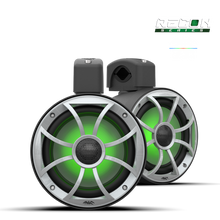 RECON 6 POD-B | Altavoces de torre coaxiales Wet Sounds™ de 6,5 pulgadas con rejillas RGB XS-Silver