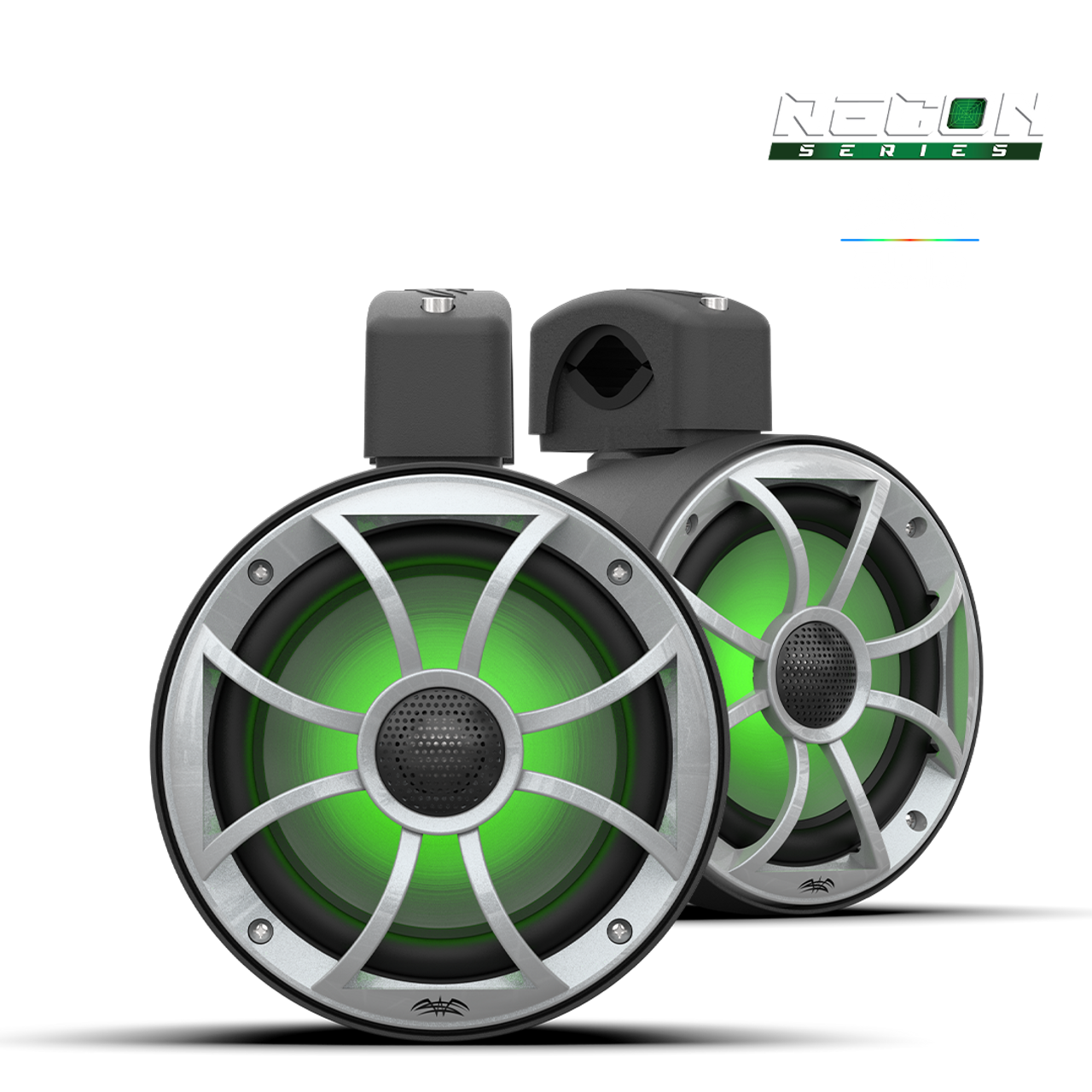 RECON 6 POD-B | Wet Sounds™ 6.5-Inch Coaxial Tower Speakers w/ XS-Silver RGB Grilles - TMP Global