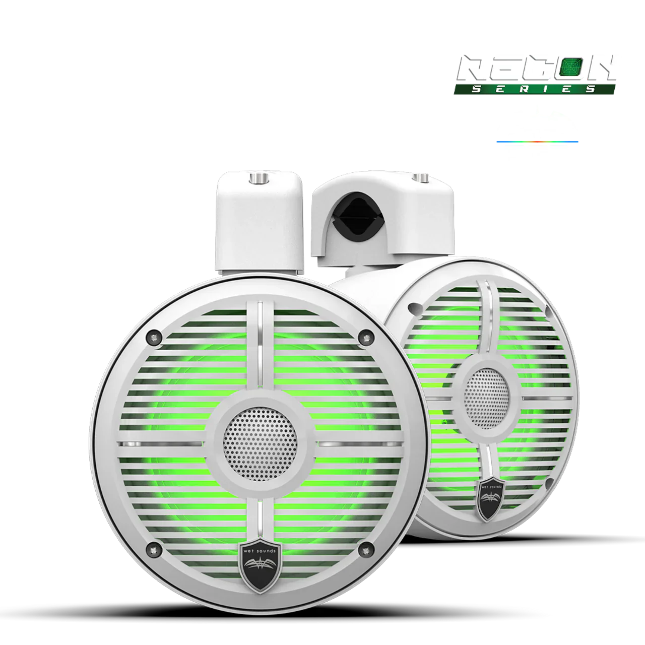 RECON 6 POD-W | Wet Sounds™ 6.5-Inch Coaxial Tower Speakers w/ XW-White RGB Grilles - TMP Global
