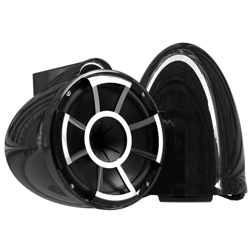 WET SOUNDS WAKE SPEAKERS REV 10W-X V2 BLACK - PAIR | WETREV10B-XV2 - TMP Global