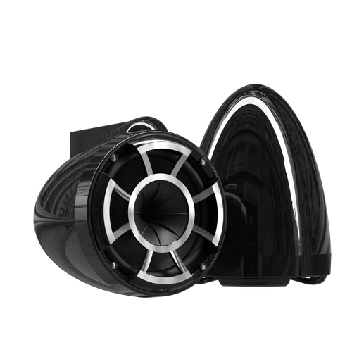 WET SOUNDS WAKE SPEAKERS REV 8W-X V2 BLACK - PAIR | WETREV8B-XV2 - TMP Global