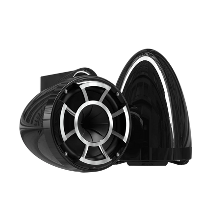 REV8™ Black V2 | Wet Sounds Revolution Series 8" Black Tower Speakers - TMP Global