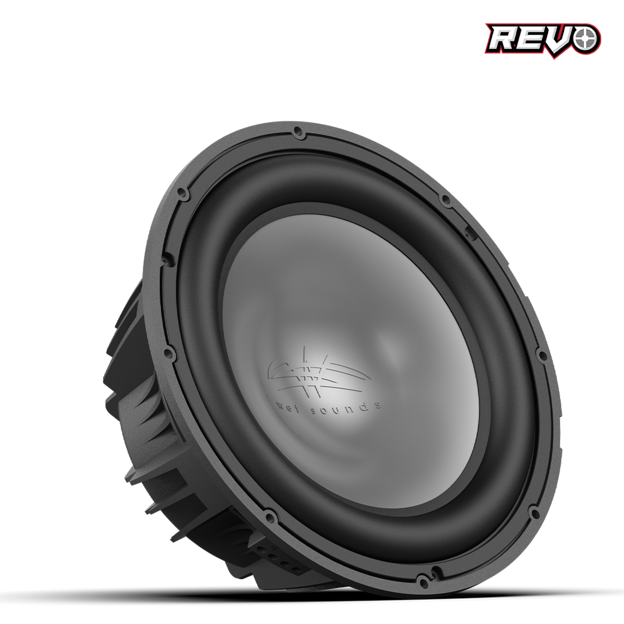 EVO 12 FA S4-B V2 | Wet Sounds REVO Series 12-inch Free-Air Marine Subwoofer - 4Ω Black - TMP Global