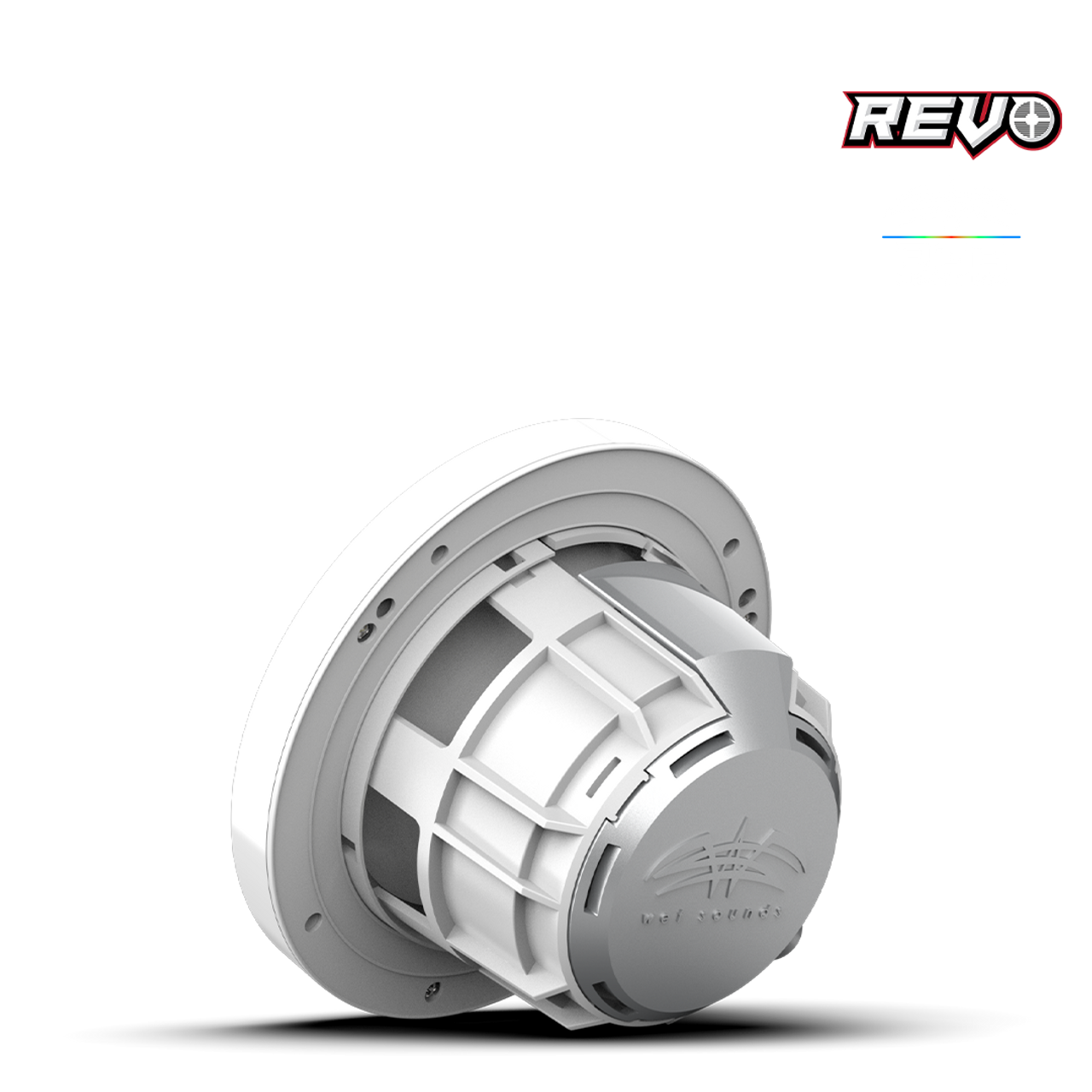 شوايات ويت ساوندز ريفو ٦-XSW-SS | XS-أبيض - فولاذ مقاوم للصدأ RGB | زوج | WETREVO٦XSWSS