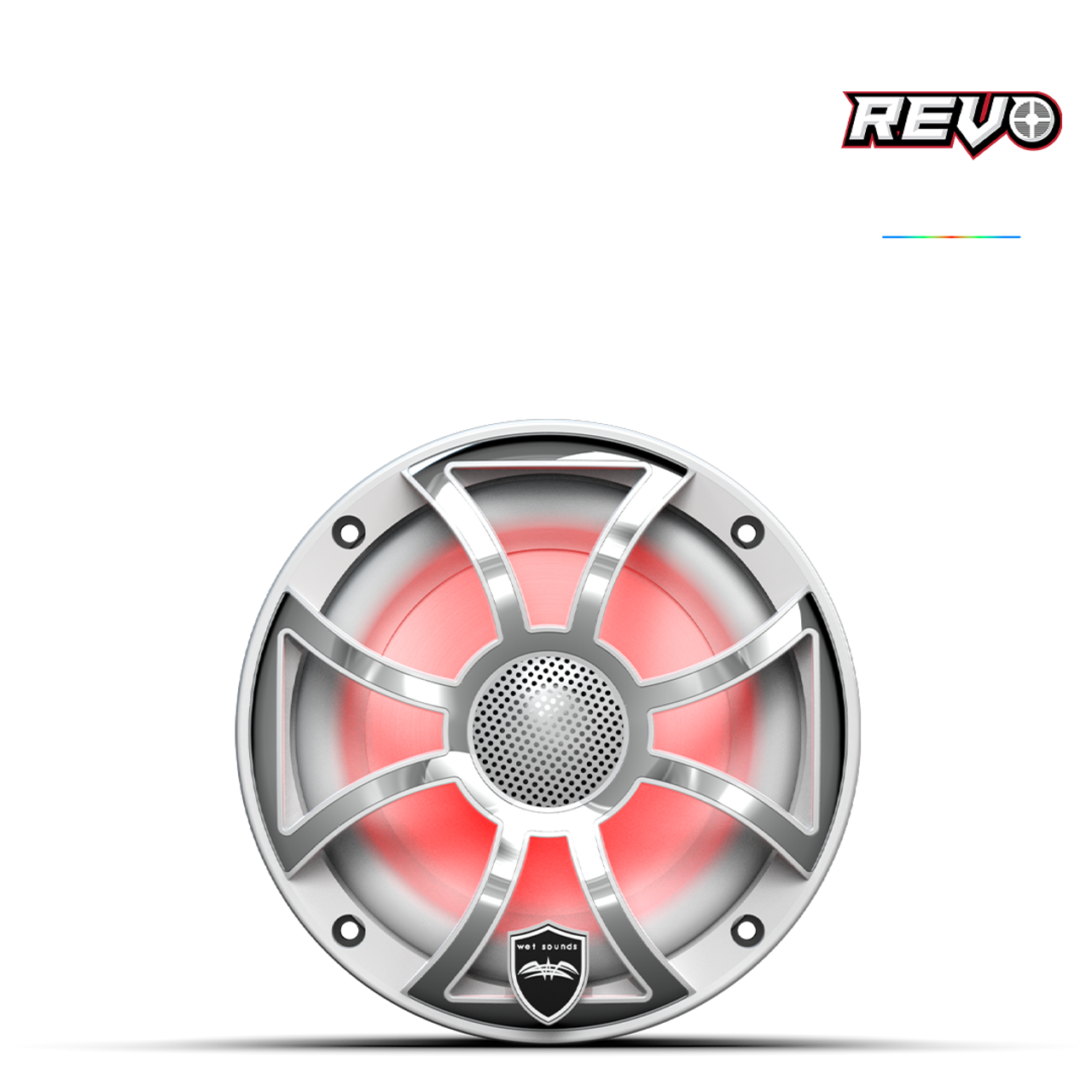 شوايات ويت ساوندز ريفو ٦-XSW-SS | XS-أبيض - فولاذ مقاوم للصدأ RGB | زوج | WETREVO٦XSWSS