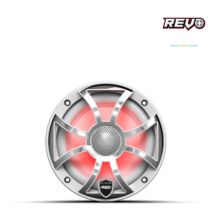 شوايات ويت ساوندز ريفو ٦-XSW-SS | XS-أبيض - فولاذ مقاوم للصدأ RGB | زوج | WETREVO٦XSWSS