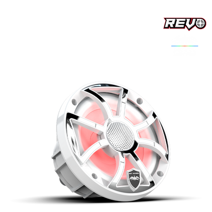شوايات ويت ساوندز ريفو ٦-XSW-SS | XS-أبيض - فولاذ مقاوم للصدأ RGB | زوج | WETREVO٦XSWSS