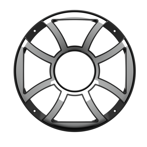 WET SOUNDS GRILLE REV 10HDXS-B BLACK-STAINLESS PAIR | WETREV10HDXS-BGRILLE - TMP Global