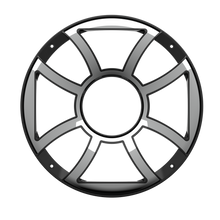 Parrilla Wet Sounds Rev. 10HDXS-B, negra y de acero inoxidable, par | WETREV10HDXS-BGRILLE
