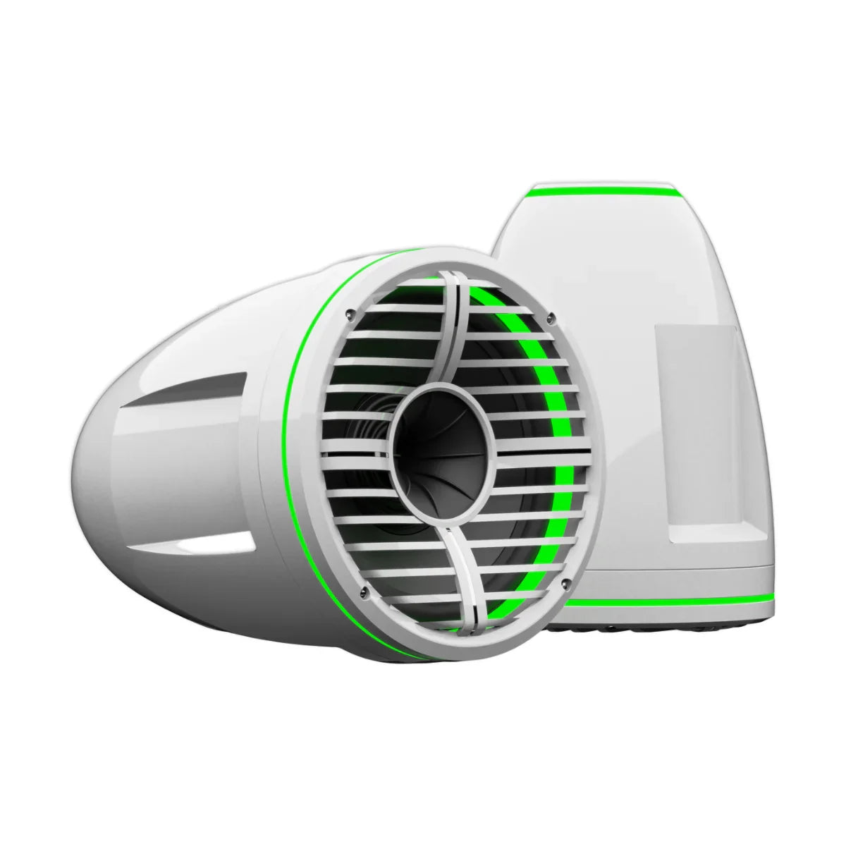 Tower Speaker Pair Wet Sounds REV 10 HD 10in White, 300W RMS 4Ω RGB, OEM REV 10 HD XW-W-X