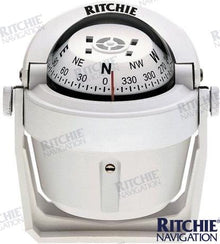 Ritchie B-51 White Marine Compass OEM 51W Bracket Mount