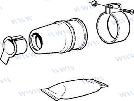 KIT DE SELLOS DE EJE VOLVO PENTA DE 40 MM | OEM 828527 | ORIGINAL | PRODUCTO ORIGINAL