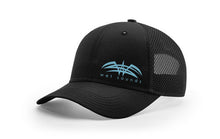 Richardson Airmesh Snap Back Cap - Black w/Cool Blue Offset Wet Sounds Logo - TMP Global