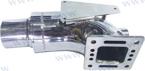 CODO DE ESCAPE MERCRUISER | OEM 3092600 | V6 y V-8 7º (ELEVADOR DE 4” DE DIÁMETRO EXTERIOR) | RECMAR